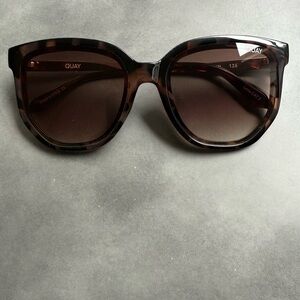 Quay Australia Women's “Coffee Run” Oversized Tortoise Sunglasses